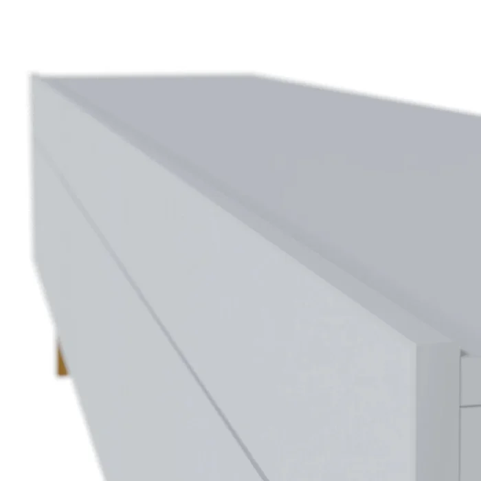 Rack para TV 1.8 - Línea Nevada - Blanco en Blanco - Muebles para TV, Uruguay | Ecowood, vista 3