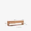 Mueble TV Alguema 3 cajones en chapa de roble con acabado natural 200 x 50 cm en Madera natural - Muebles para TV, Uruguay | Kavehome, vista 9 de 9