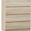 Cómoda LIMFJORDEN 4 cajones roble claro en Madera natural - Cómodas, Uruguay | JYSK, vista 1 de 5