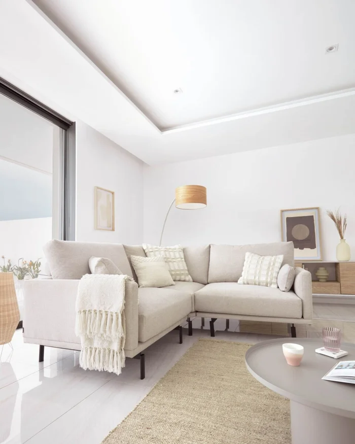 Almohadón Beva blanco 45 x 45 cm en Blanco, Uruguay | Kavehome, vista 2