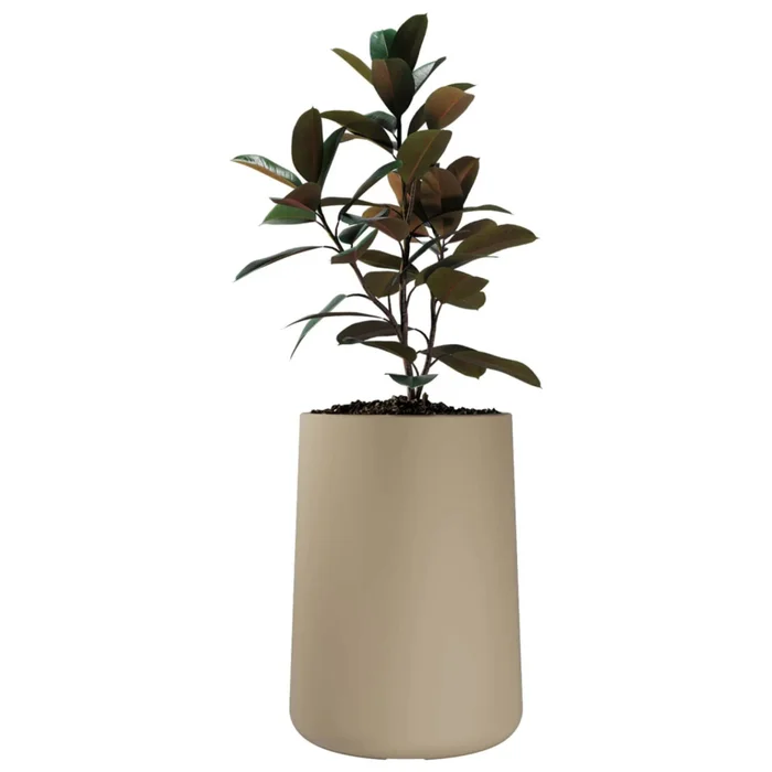 Macetero Gota 55 Beige Alto 55cm x 36cm Ancho Boca x Diam Base 40cm, 60 lts en Beige - Macetas, Uruguay | Champagne Home
