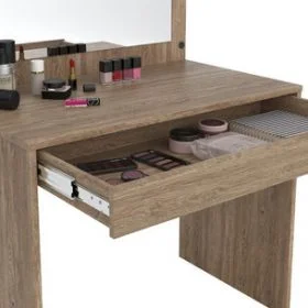 Tocador Con Espejo Luz Para Maquillaje Cajonera Atraente en Blanco - Cómodas, Uruguay | Soy Hogar, vista 3