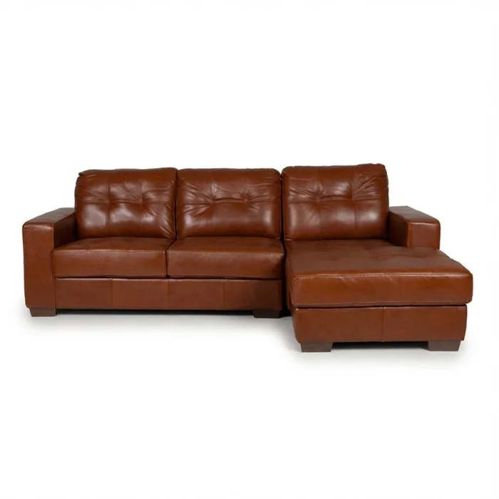 Rinconera Fargo - Cuero Básico - Chaise Derecho - 457 (Brandy) en Beige - Sillones y sofás, Uruguay | Nyr, vista 2