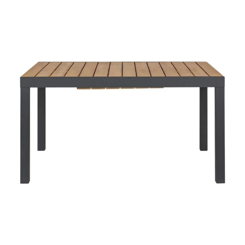 Mesa de jardin extensible Osaka - Negra en Negro - Muebles para el exterior, Uruguay | La Cueva Muebles, vista 4