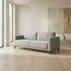 Sofá Barcelo - Tela Microfibra - 3 cuerpos - Kruger 06-155 (Ceniza) en Gris - Sillones y sofás, Uruguay | NYR, vista 1 de 5