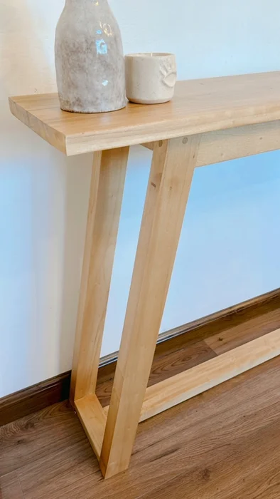 Consola recibidora de madera en Madera natural - Muebles, Uruguay | Decoramuss, vista 3