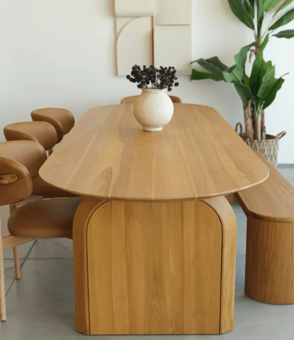 MESA COMEDOR MILANA en Madera natural - Mesas de comedor, Uruguay | Más Infinito Casa, vista 3