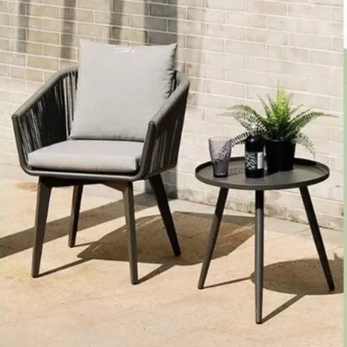 Mesa de Metal MM01 en Gris - Mesas de living, Uruguay | Simple Deco