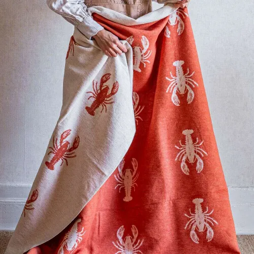 MANTA AUSTRIACA - LANGOSTAS - Textiles, Uruguay | La Iberica