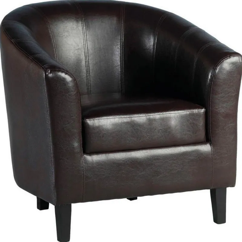 Butaca Sillon Sofa Poltrona Living Comedor Marron Bahia en Marrón - Butacas, banquetas y puffs, Uruguay | Muebles Express