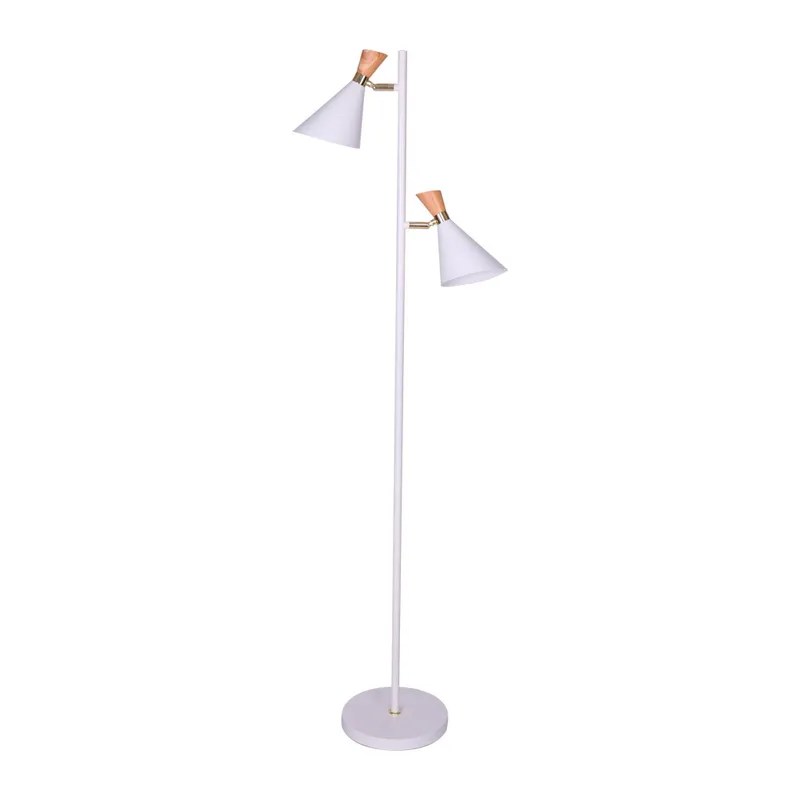 Luminaria Pie Blanco Metal Ml252701 en Blanco - Lámparas de pie, Uruguay | Divino