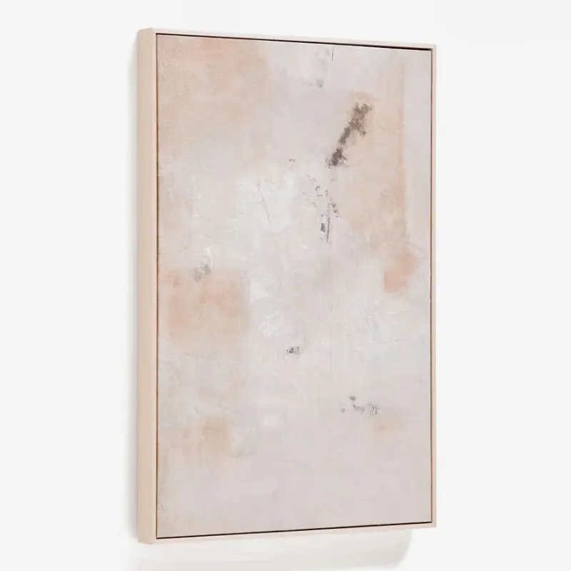 Cuadro abstracto Silpa beige 60 x 90 cm en Beige - Decoración de pared, Uruguay | Kavehome