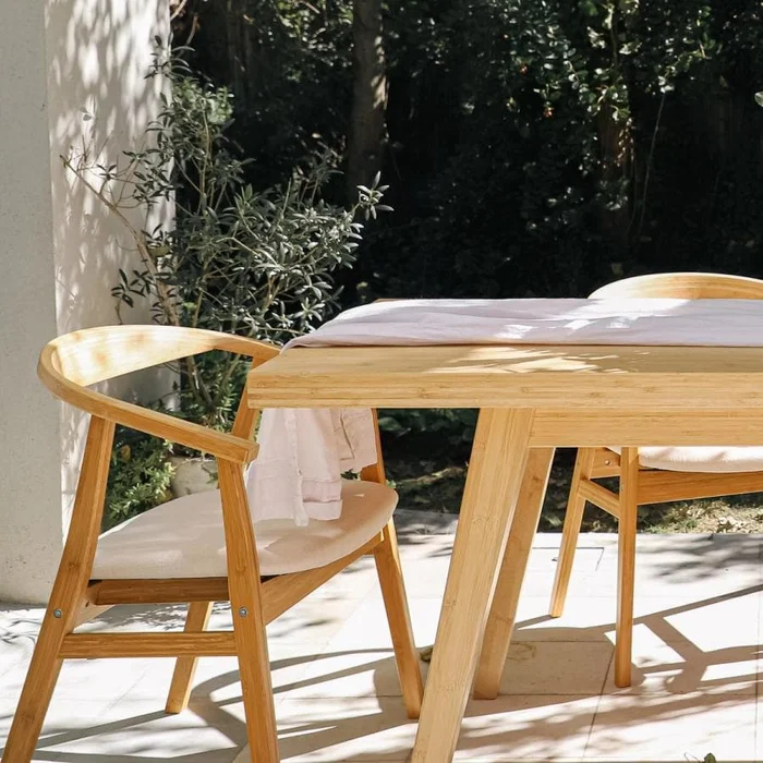 Mesa de Comedor Capri en Madera natural - Muebles, Uruguay | Uruguay Bamboo, vista 5