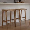 BANCO ALTO CATANIA TEKA Y CUERDA SIN RESPALDO 65 CM  en Madera natural - Butacas, banquetas y puffs, Uruguay | Masinfinito Casa, vista 2 de 2