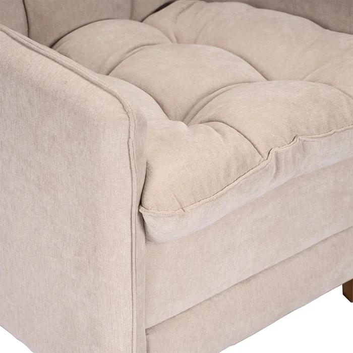 Poltrona reclinable Con Puff - Luxor - Beige en Rojo - Sillones y sofás, Uruguay | Ecowood, vista 5