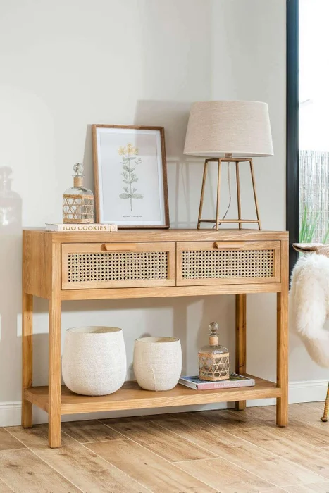 MESA DE ARRIMO BORA - PINO Y ESTERILLA en Madera natural - Bibliotecas, Uruguay | La Iberica
