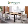 MESA COMEDOR CUADRADA - MADERA CINAMOMO en Madera natural - Mesas de comedor, Uruguay | Champagne Home, vista 2 de 4