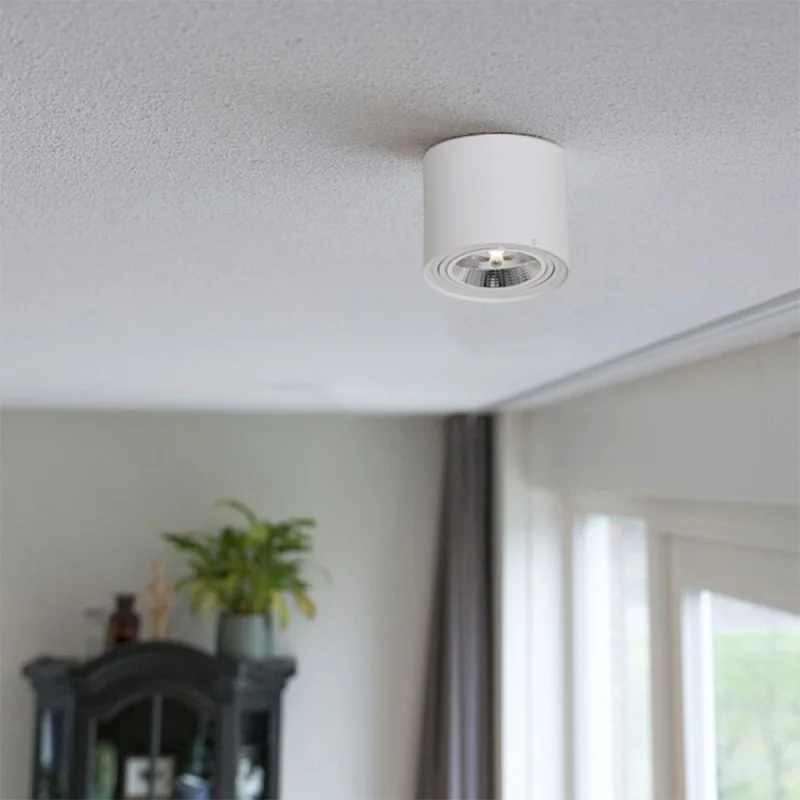 Downlight Lux Circular AR111 Machado Blanco en Blanco - Lámparas colgantes, Uruguay | Serlux, vista 3