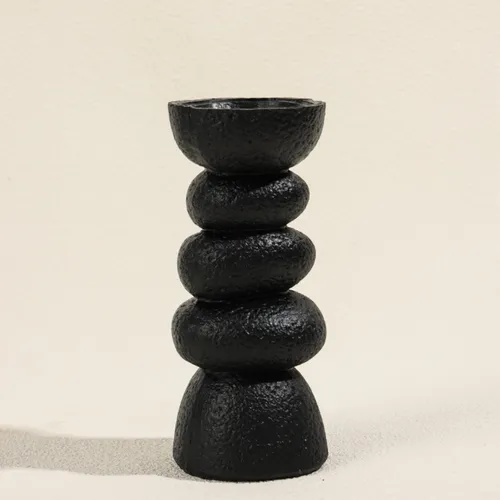 Candelabro Mael - Negro en Negro - Velas y Portavelas, Uruguay | Indian