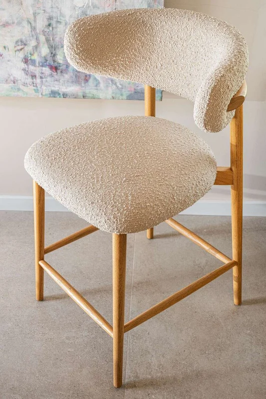 SILLA DE BAR ALLEGRA - FRESNO NATURAL en Blanco - Sillas, Uruguay | La Iberica, vista 8
