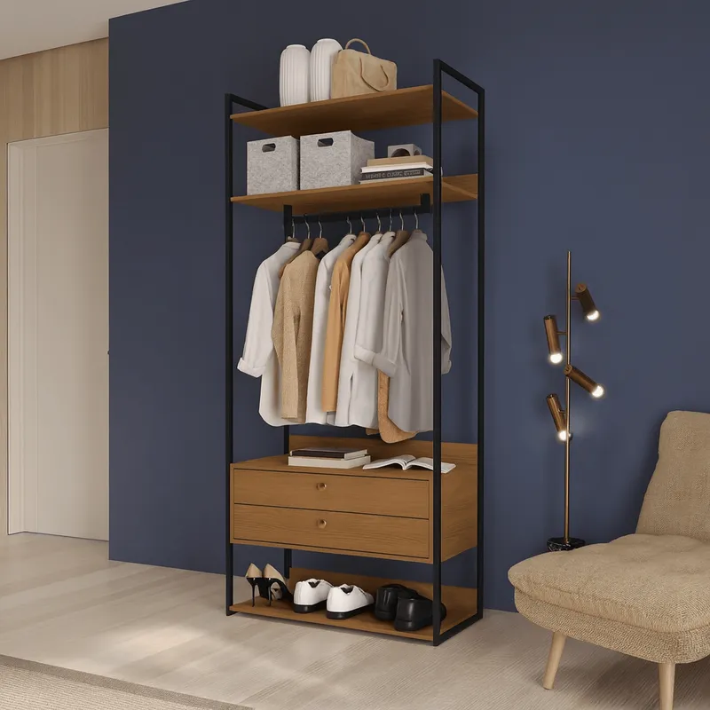 Closet Abierto Modular P47 - Linea Industrial - Roperos y placares, Uruguay | Balton