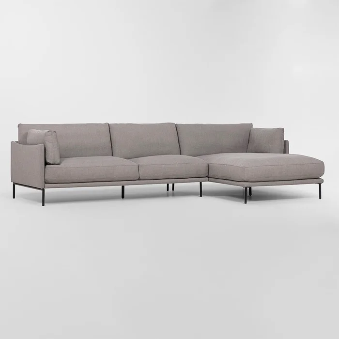 Sofá con chaise COSTA Gris DERECHO en Gris - Sillones y sofás, Uruguay | Viasono, vista 3