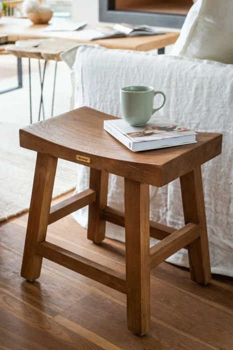 BANQUITO CHARLES TEKA - SIKA DESIGN en Madera natural - Butacas, banquetas y puffs, Uruguay | La Iberica