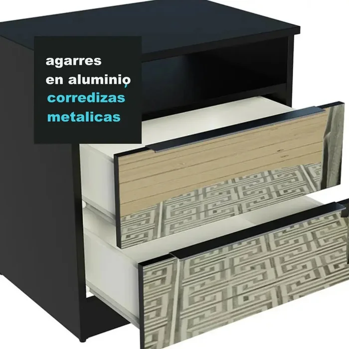 Mesa de Luz con 2 Cajones en Blanco - Mesas de luz, Uruguay | Balton, vista 20