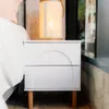 Mesa de Luz Arco 2 Cajones - Blanco - Mesas de luz, Uruguay | Berna home, vista 4 de 6