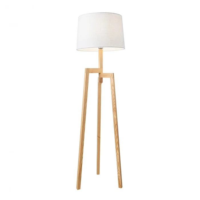 Lampara de pie Maite - Vintage Moderno en Blanco - Lámparas de pie, Uruguay | Rústico Hogar