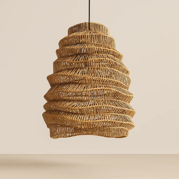 Lámpara Colgante de Ratán Zanafi | Casakos en Madera natural - Lámparas colgantes, Uruguay | Casakos