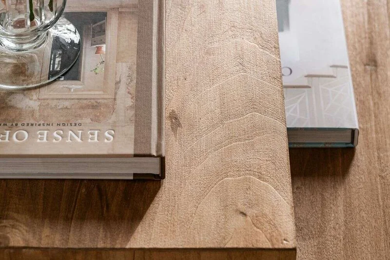 JUEGO MESAS NIDO LATERALES - ALAMO en Madera natural - Mesas de living, Uruguay | La Iberica, vista 9