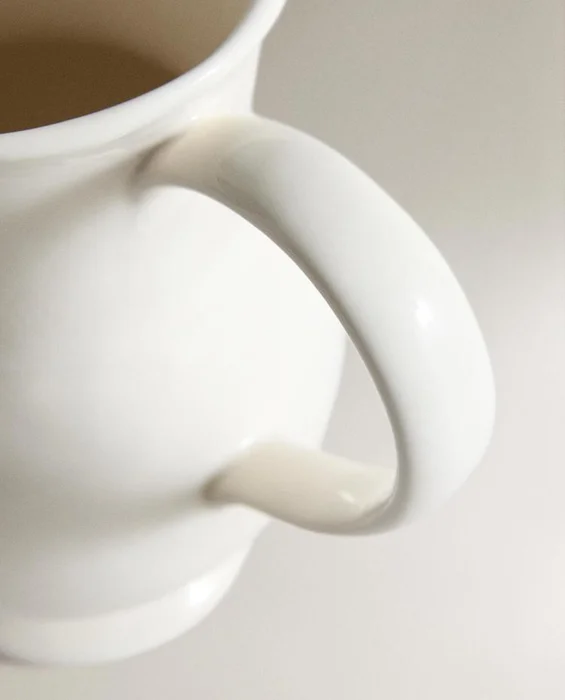 JARRA DECORATIVA CERÁMICA CREMA en Blanco - Jarrones, Uruguay | Zara Home, vista 4
