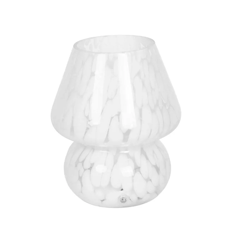 Ml251013 Vidrio Blanco Lámpara De Mesa Ml en Blanco - Iluminación, Uruguay | Divino