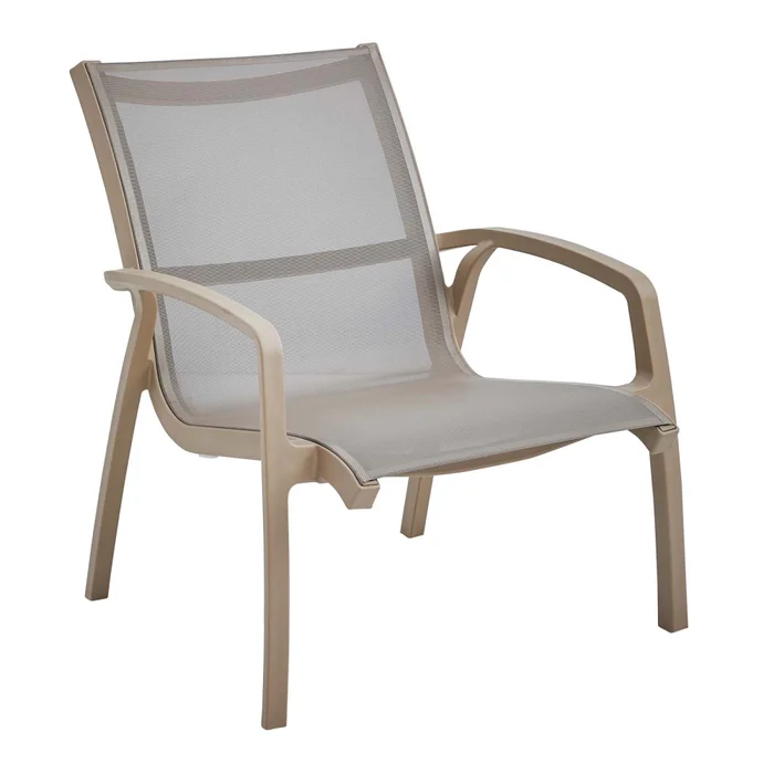 Set De Terraza Exterior Polipropileno Marron Cartagena en Beige - Muebles para el exterior, Uruguay | Divino, vista 2