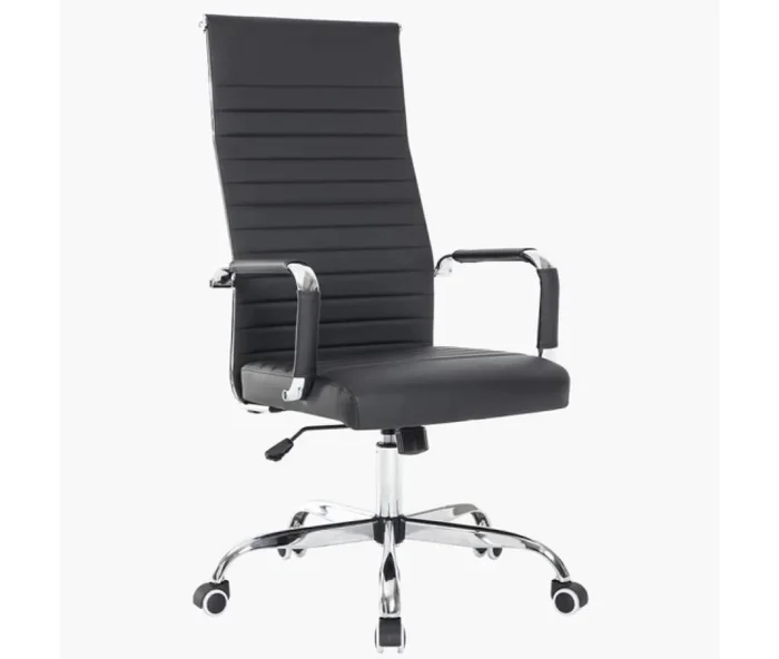 Silla Escritorio Eco Cuero Alta (imp) Lc029s en Negro - Sillas de escritorio, Uruguay | Albanés