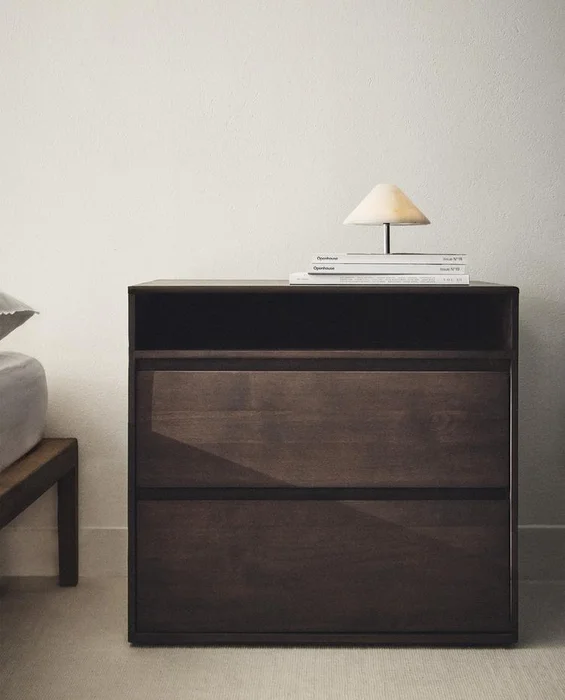 MESITA  DE NOCHE GRANDE MADERA en Marrón - Mesas de luz, Uruguay | Zara Home