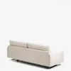 Sofá Veliro 3 plazas de chenilla beige y patas de acero con acabado negro 240 cm FSC Mix Credit en Beige - Sillones y sofás, Uruguay | Kavehome, vista 8 de 10