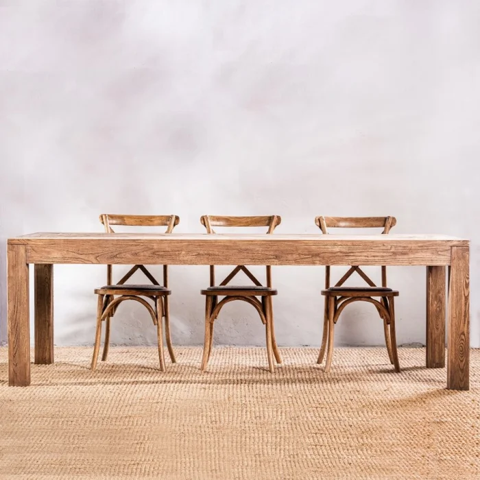 Mesa De Comedor Jacinta 240 Cm en Madera natural - Mesas de comedor, Uruguay | Aihaus