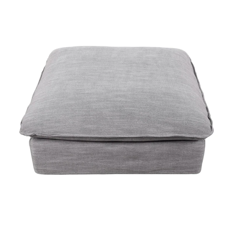 Puff Tela-premium Gris Bahamas en Gris - Sillones y sofás, Uruguay | Divino, vista 3