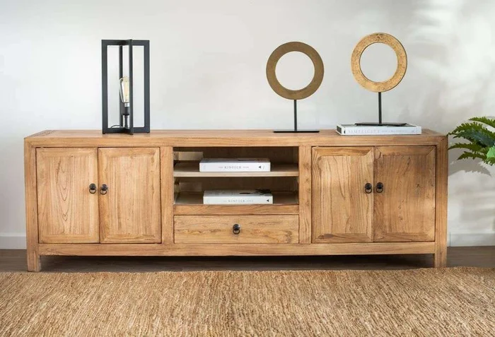 APARADOR BAJO / RACK PARA TV OLMO - 1.75 MTS en Madera natural - Muebles para TV, Uruguay | La Iberica, vista 8