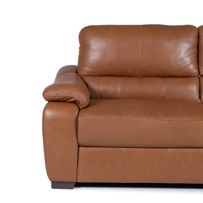 Sofá Portofino - Cuero Advanced - 3 cuerpos - Maverick Telha (Preventa) en Marrón - Sillones y sofás, Uruguay | Nyr, vista 4