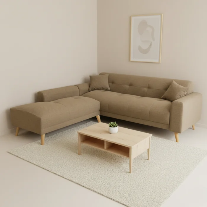 Esquinero Nordico Chaise - Moderna Hogar en Marrón - Sillones y sofás, Uruguay | Moderna Hogar