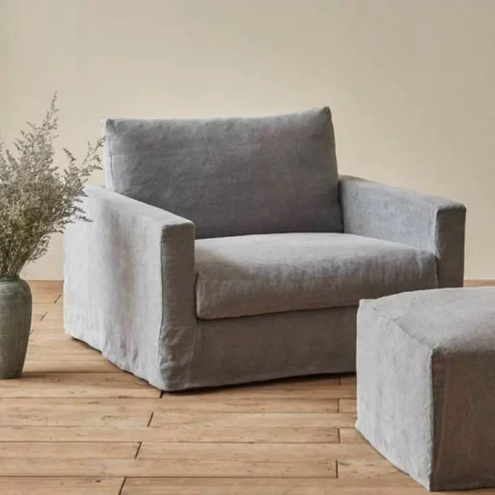 Butaca con funda Lia en Gris - Sillones y sofás, Uruguay | Pieza Clave, vista 6