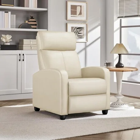 Sillon reclinable 1 cuerpo - Beige en Beige - Sillones y sofás, Uruguay | La Cueva Muebles, vista 16