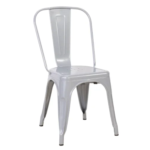 Silla De Comedor Cy-20002 Metal Gris Estilo Tolix en Gris - Sillas, Uruguay | Divino