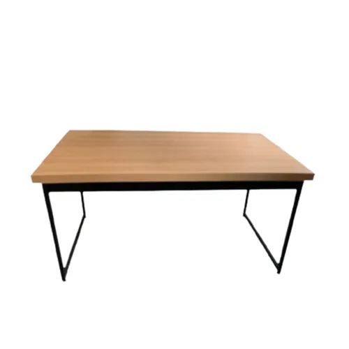 Mesa de Comedor Oxford Rectangular 120 cm (Marrón Claro – Hierro Negro) - Mesas de comedor, Uruguay | Berna home