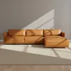 Sillón C/chaise Cuero-100-natural Marron Romeo Tp3 La Paz Camel en Marrón - Sillones y sofás, Uruguay | Divino, vista 1 de 6
