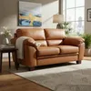 SOFA 2 CUERPOS MODELO ALIAS - 100 % CUERO - COLOR MARRON CLARO en Marrón - Sillones y sofás, Uruguay | Champagne Home, vista 2 de 4