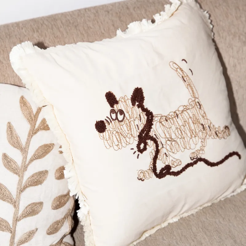 Funda de almohadón perro 45x45cm - Textiles, Uruguay | Buho Store